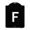 Signmission Sign with Letter F Heavy-Gauge Aluminum Architectural Sign, 24" x 18", BW-1824-22954 A-DES-BW-1824-22954 - alternate 1